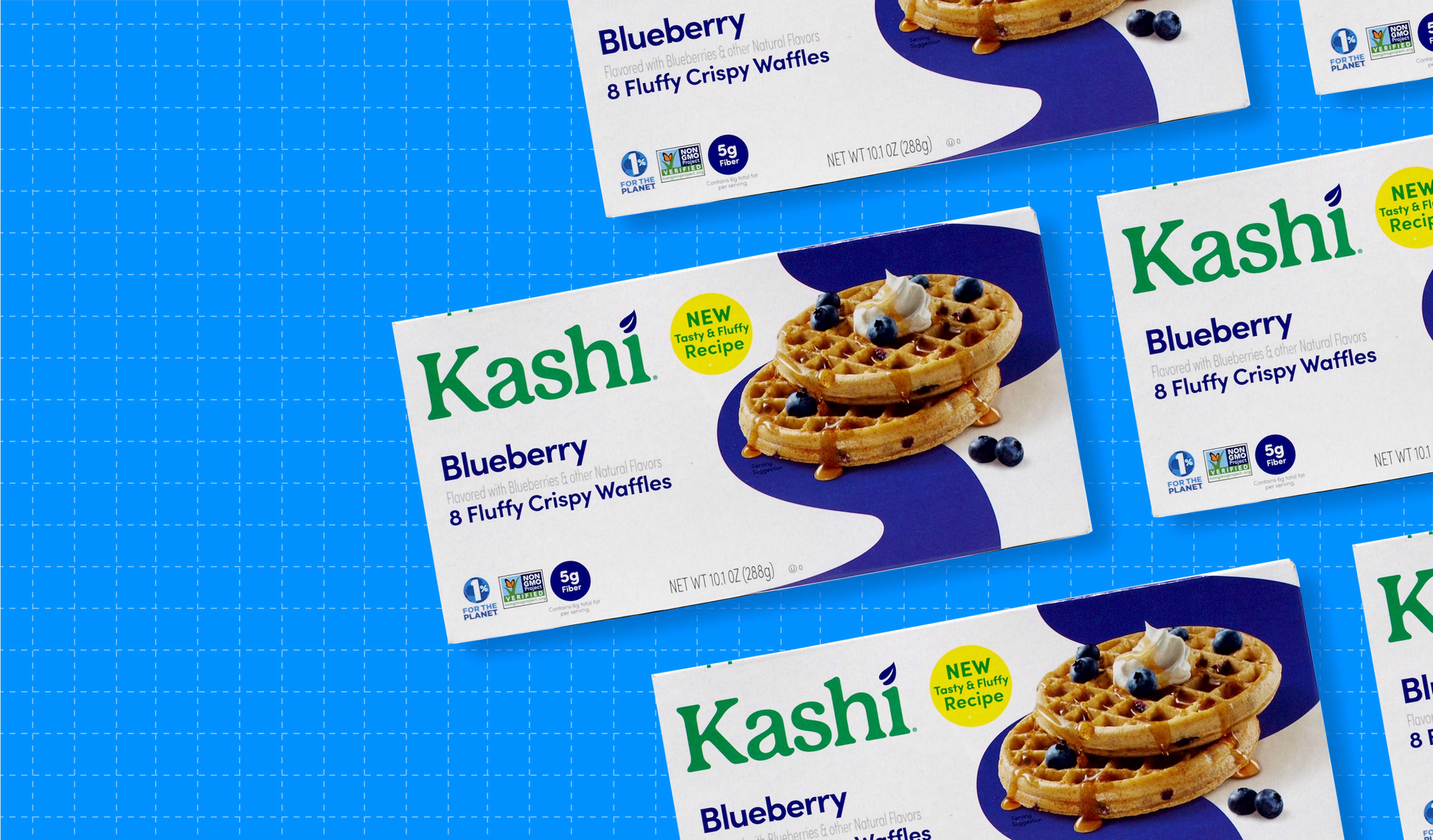 Redesign of the Month Kashi Waffles